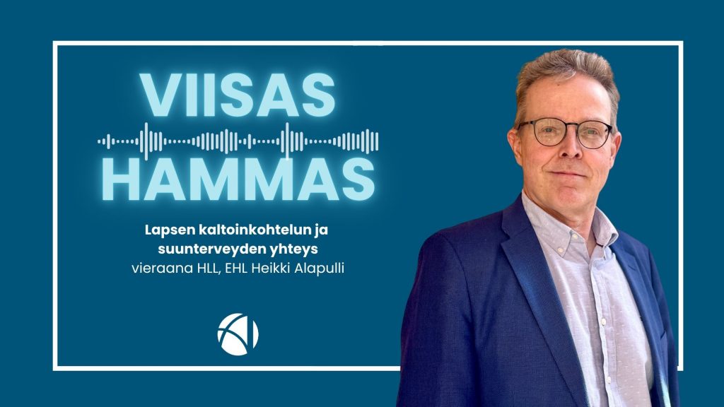 Viisas Hammas -podcastin 14. jakso on julkaistu. Kuvassa vierailija Heikki Alapulli ja podcastin logo sekä jakson aihe kirjoitettuna.